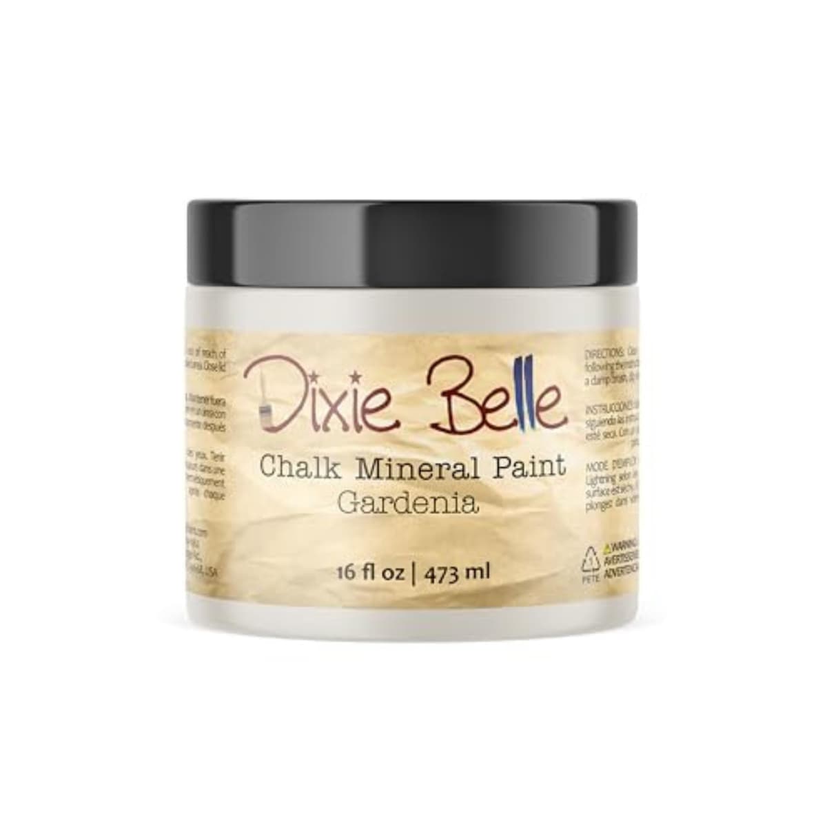 Dixie Belle Paint Company Chalk Finish Furniture Paint - Caviar (32oz) - Matte Black Chic Chalk Mineral DIY Furniture Paint — view 103
