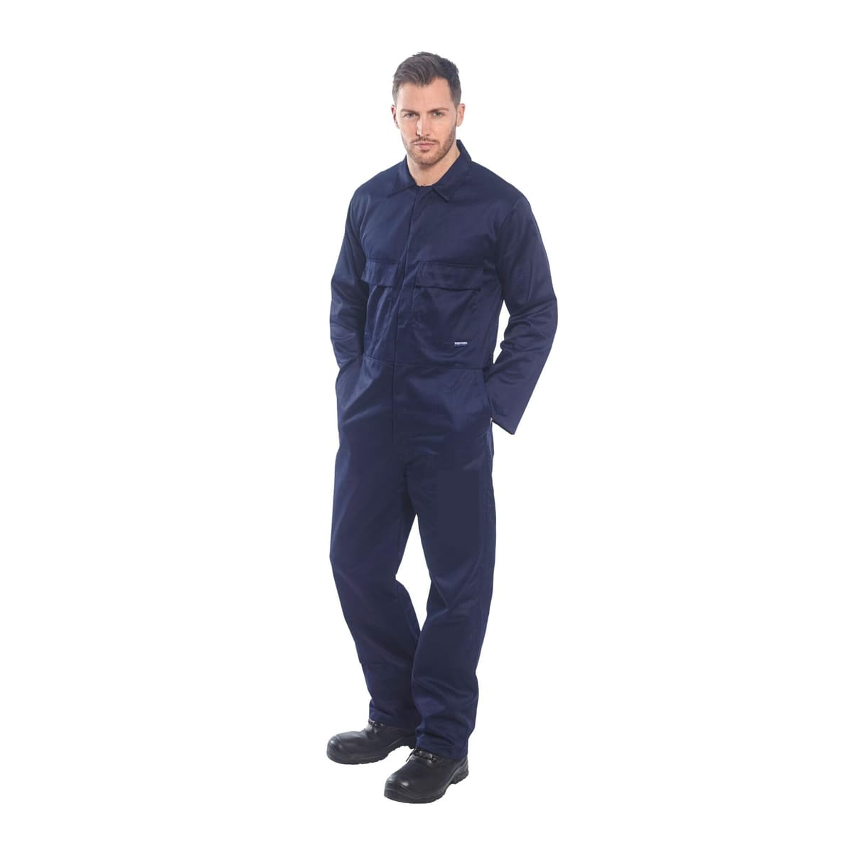 Portwest S999 Men's Work Coveralls - Protective Polycotton Work Overalls Durable Workwear Boiler Suit for Mechanics Warehouse Garages DIY Navy, Large — view 8