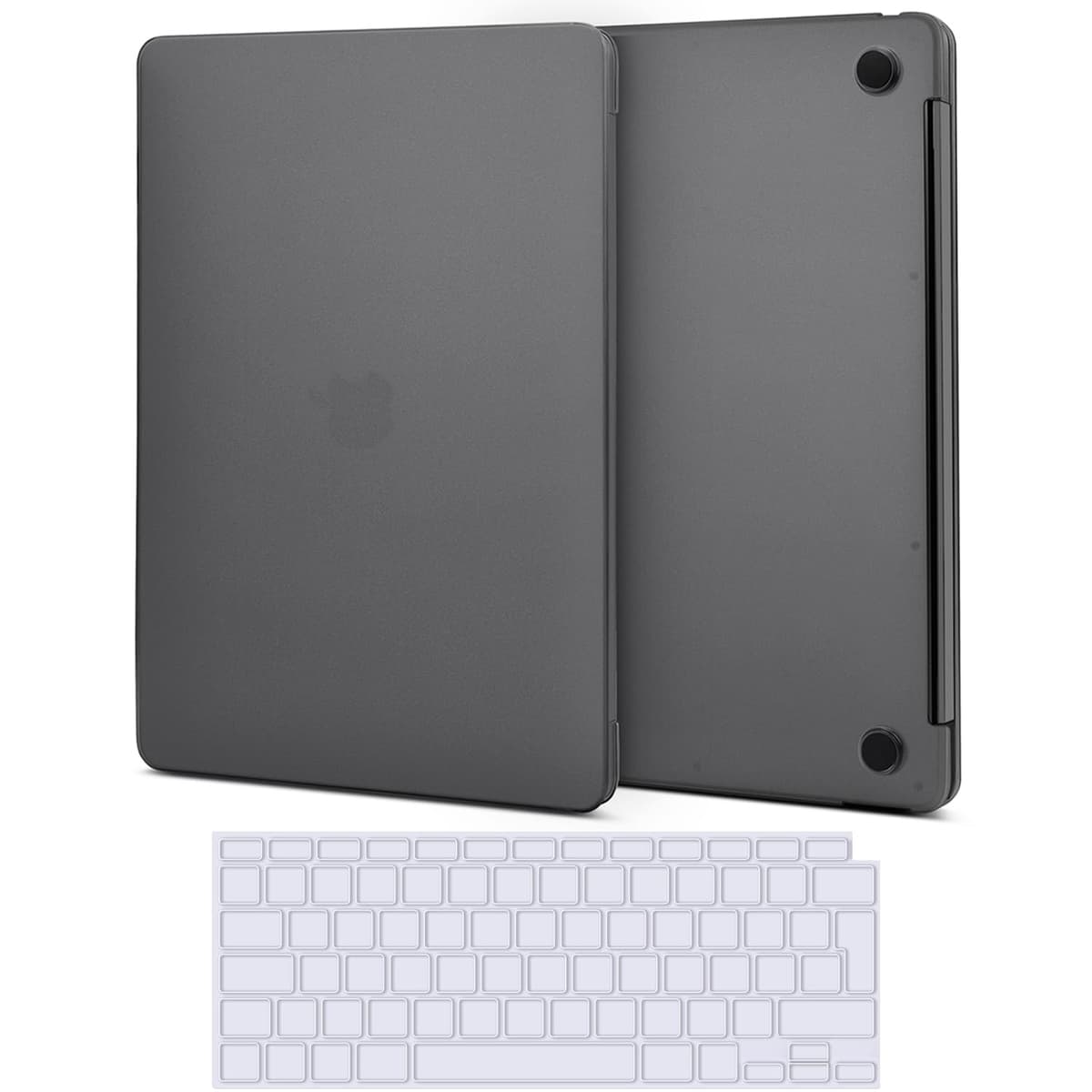 TECOOL Case compatible with MacBook Air M1 & MacBook Air 13 inch Retina 2020 2019 2018 (A2337 A2179 A1932), Plastic Snap On Hard Shell Cover & UK EU Keyboard Protector, Crystal Clear (Glossy) — view 89