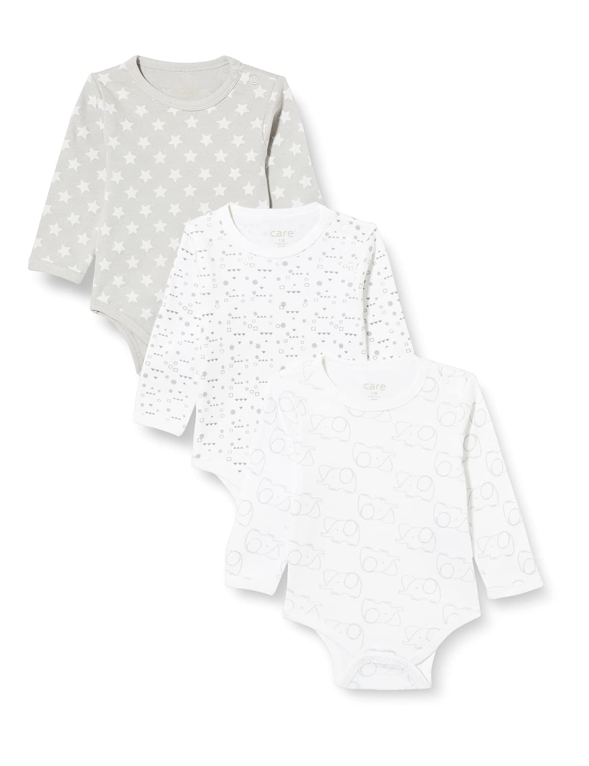Care Baby Body Langarm aus 100% Baumwolle (3er Pack) — view 14