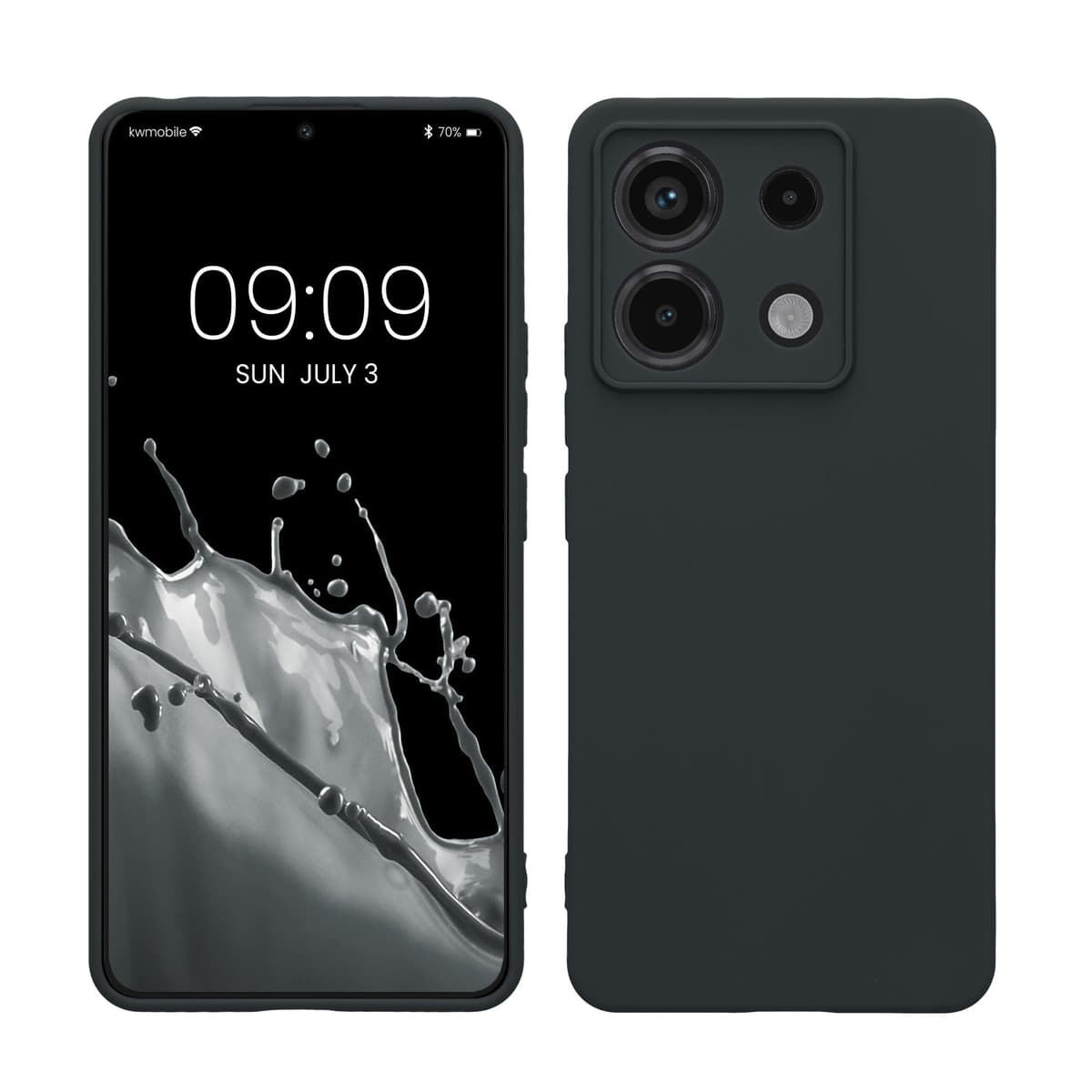 kwmobile Carcasa Compatible con Xiaomi Redmi Note 14 Pro 5G / Poco X7 Funda - Funda Ultrafina de TPU con Bordes elevados - Lavanda Metalizado — view 377