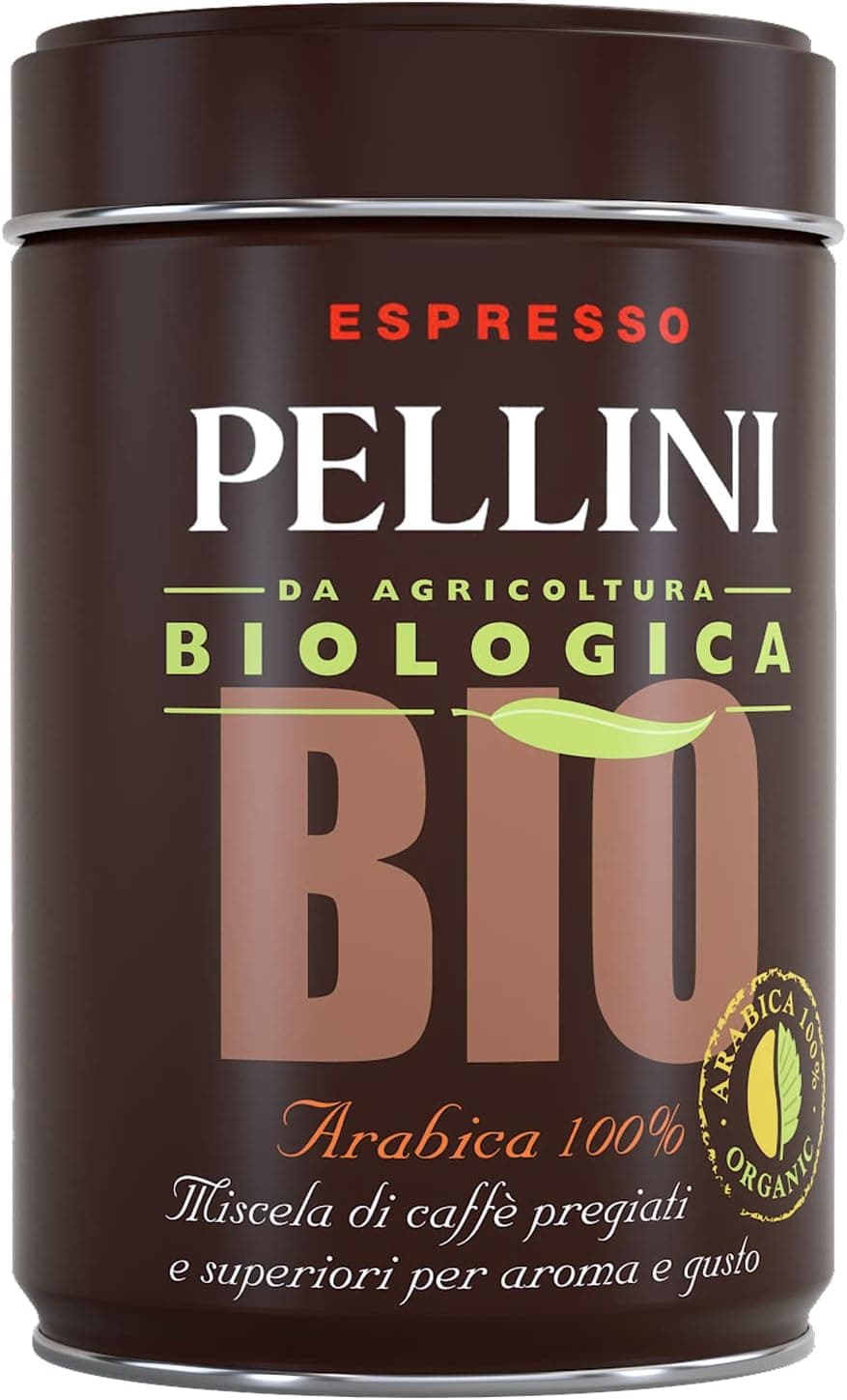 Pellini Espresso Bio, Café Molido para Moka de Agricultura Biológica de Sabor Dulce y Delicado, Mezcla 100% Arábica de Tueste Medio, Envase de 250g Arabica 100% Bio — view 2