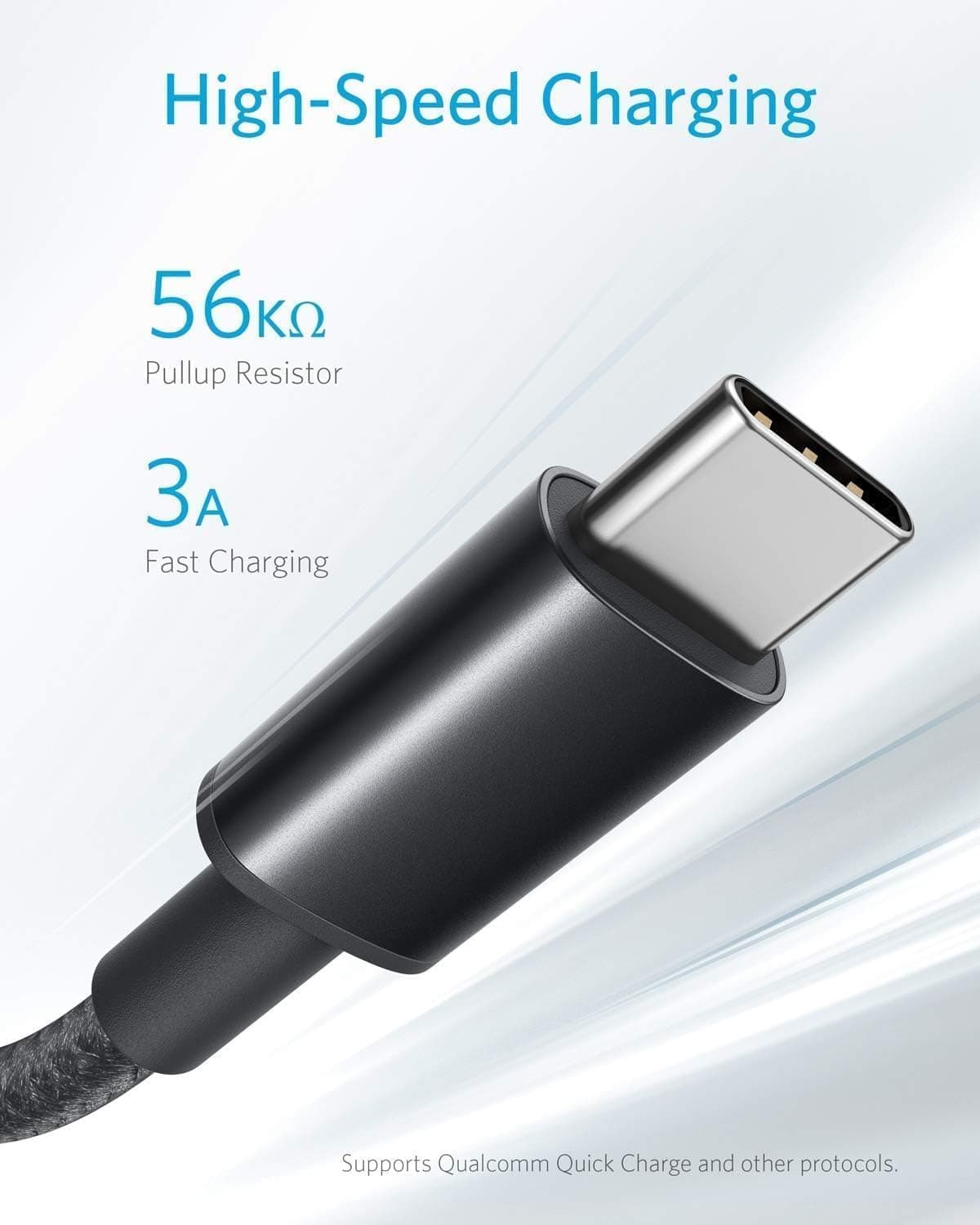 Anker USB C Charger Cable, 2-Pack 3 ft (0.9 m) USB to USB C Cable, USB A to USB C Braided Phone Charger Cable for iPhone 17/16/15, iPad Pro, Samsung Galaxy, MacBook Pro,and More — view 2