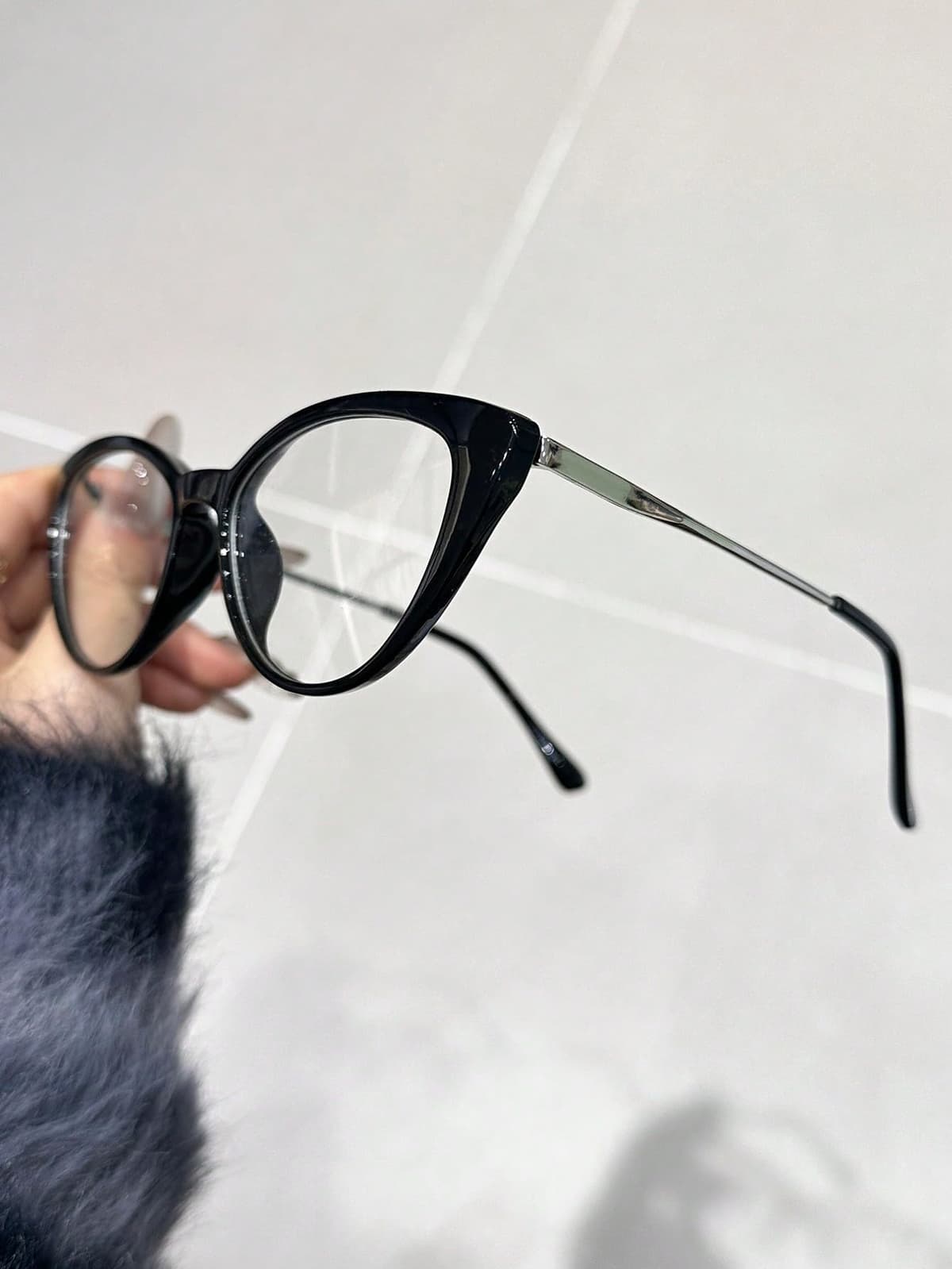 1/2/3 gafas transparentes de plástico con diseño de ojo de gato, marco completo, moderno, simple, para mujer, para la vida cotidiana, regalo de vacaciones adecuado — view 2
