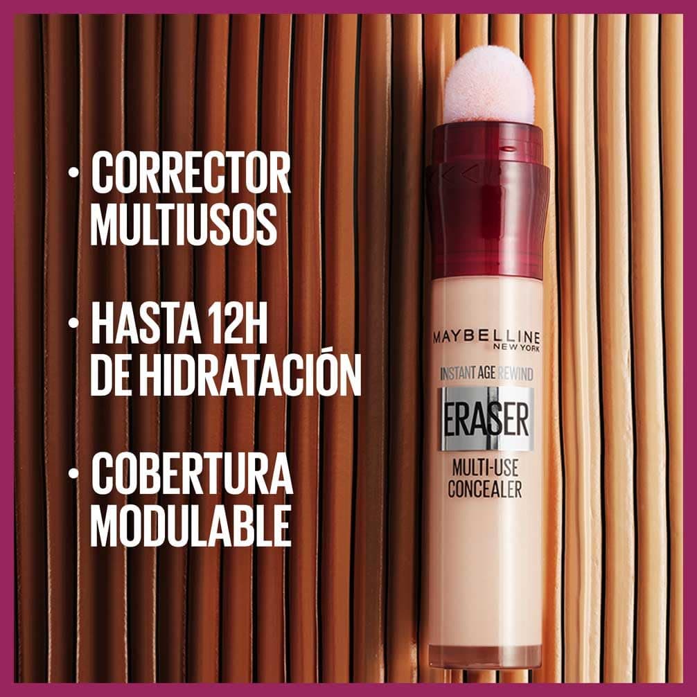Maybelline New York, Corrector de Ojeras, Bolsas e Imperfecciones, Con Bayas de Goji y Haloxyl, Tono: 01 Light, 6.8 ml — view 5
