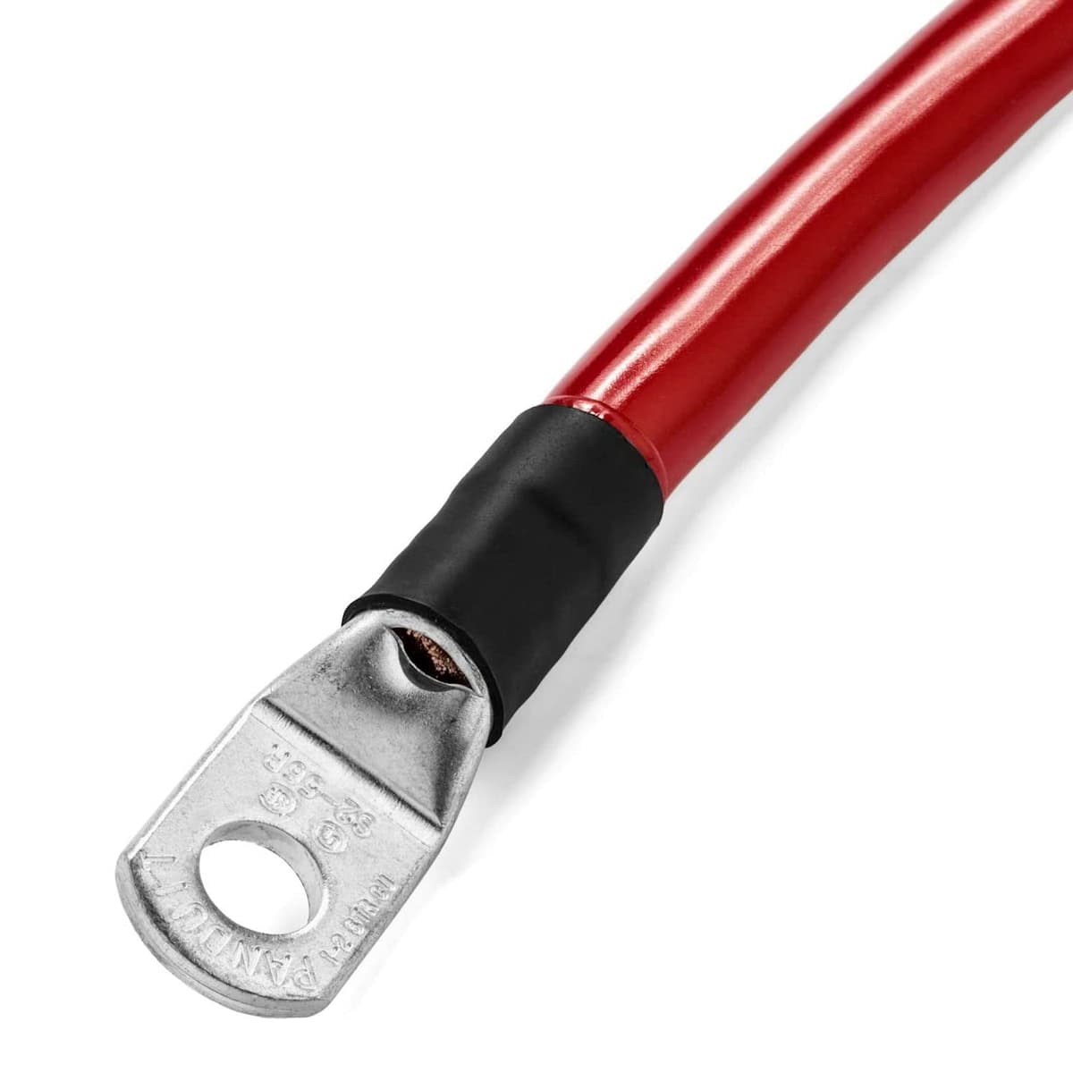 Spartan Power 4 AWG Cable de la batería - único Negativo (Única Negro 8 pies - 5/16 ", 5/16 "terminales de Anillo) — view 8