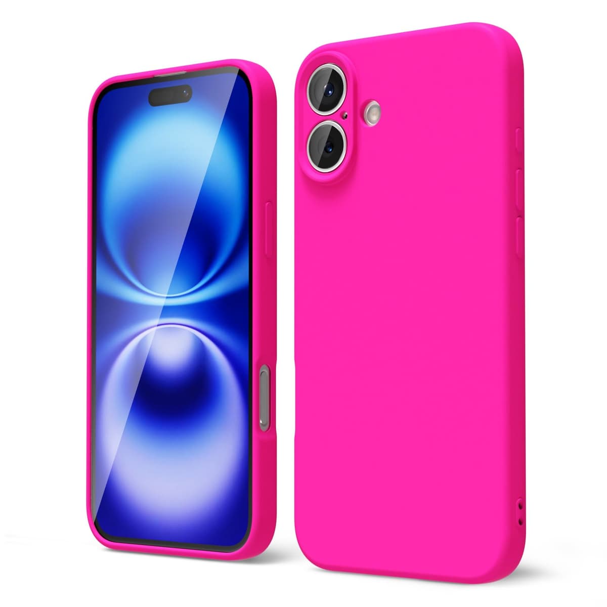 oakxco for iPhone 17 Pro Max Phone Case Liquid Silicone, Cute Thin Slim Grip Soft Rubber Gel for Women Men, Smooth Matte TPU Plain Solid Color Girly Simple Case with Camera Cover, Light Pink — view 1738