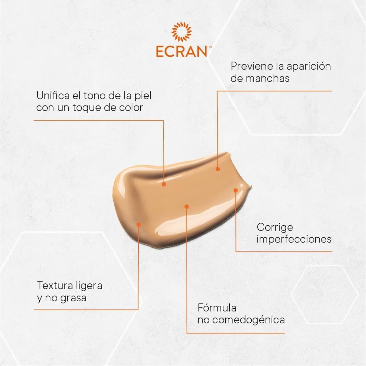 ECRAN SUNNIQUE – Protector Facial SPF 50+ Antimanchas Antiarrugas con Color, con Niacinamida y Ácido Hialuronico, Despigmenta y Unifica el Tono, Fórmula con VitEox80 - 50 ml — view 10