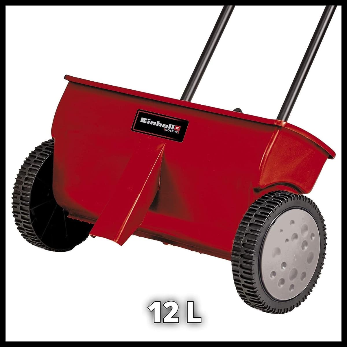 Einhell Lawn and Garden Spreader, 12L, 45cm Scatter Width, Impact-Resistant Plastic Housing, Adjustable Distribution Rate, Lawn Spreader For Grass Seed, Feed and Fertiliser GC-SR 12 — view 3