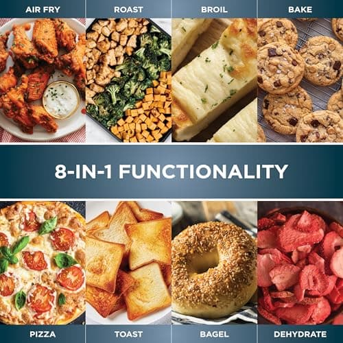 Ninja Air Fryer Toaster Oven Combo | 8-in-1 Functionality | Flip Up & Away for Storage Space | Air Fry Basket, Sheet Pan, Wire Rack & Removable Crumb Tray |1800 Watt | Stainless Steel | SP151 — view 3