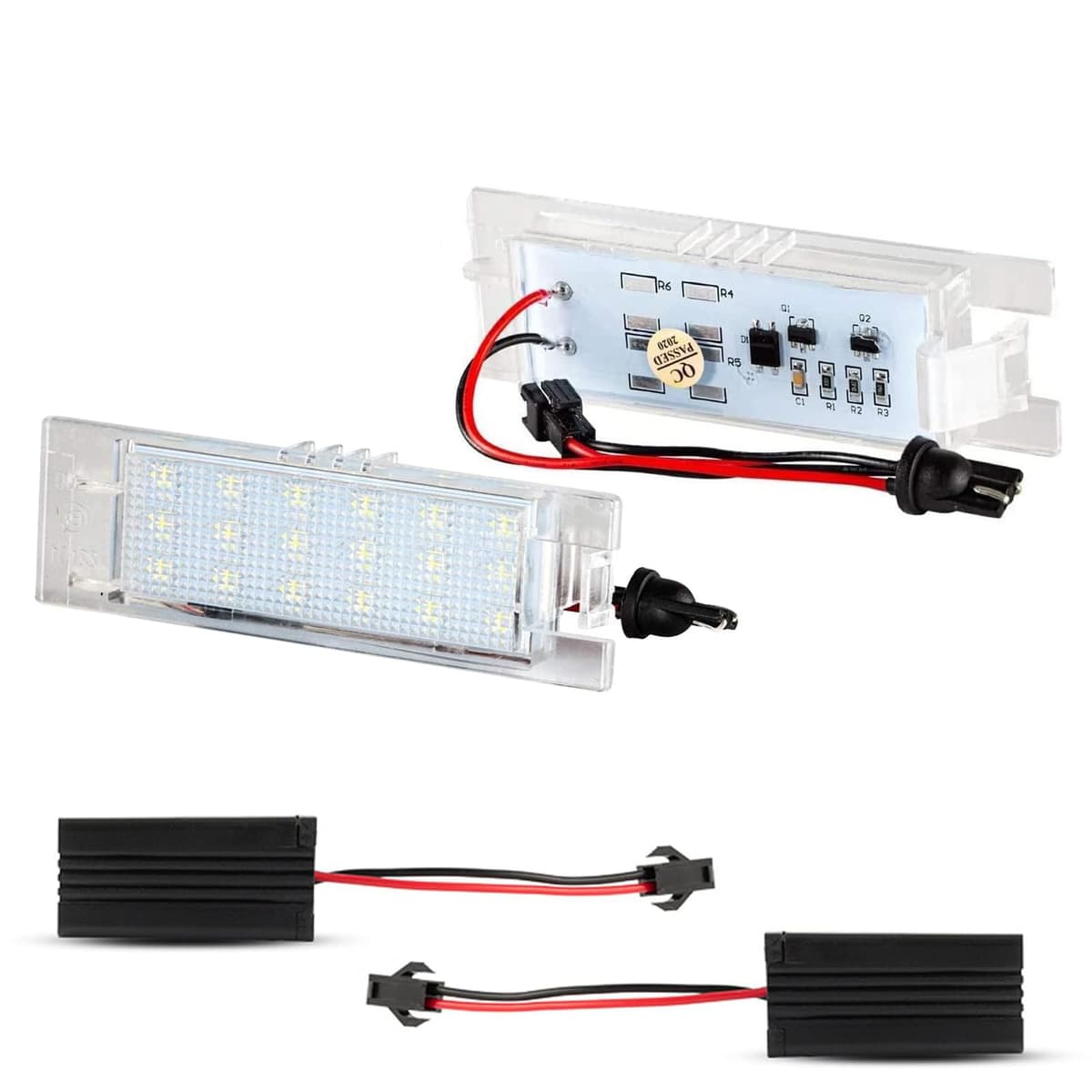 Luces LED Matrícula para 206 207 407 406 306 307 308 5008, Luz Matrícula para Citro-en C3 PICASSO C4 C5 BERLINGO B9 M49 M59 SAXO XSARA, LED Matrícula 2 Piezas Canbus — view 23