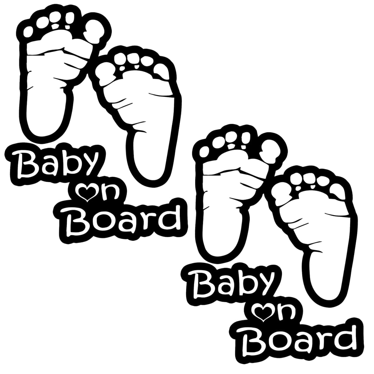 TOTOMO # ALI-020 Etiqueta adhesiva de bebé a bordo Signo de aviso de seguridad para autoventa - Seeling Baby Boy — view 11