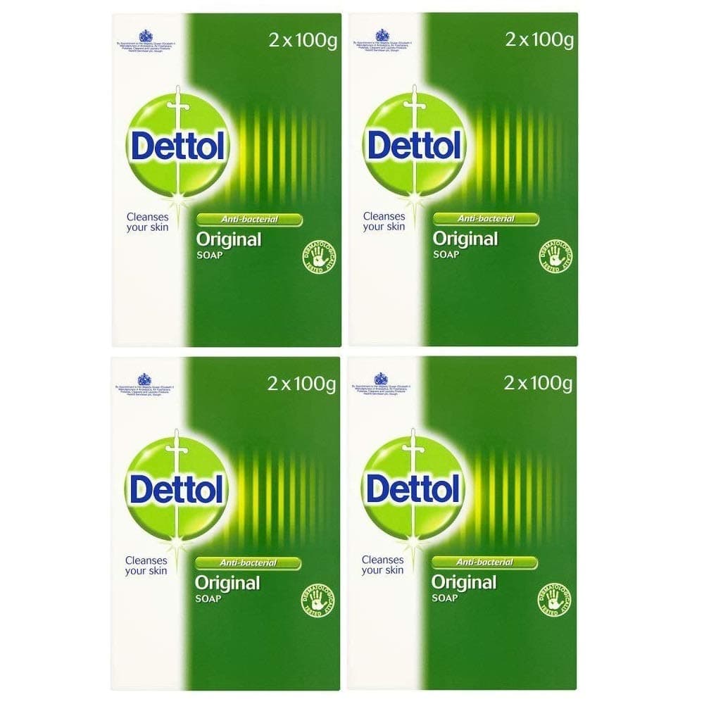 Dettol Soap, Original Antibacterial Bar, 2 Pack (100g x 2) Disinfectant, Soft on Skin, Tough on Dirt, Suitable for Everyday Use, Contains Skins Moisturising Agents, Kills 99.9 Percent of bacteria — view 7