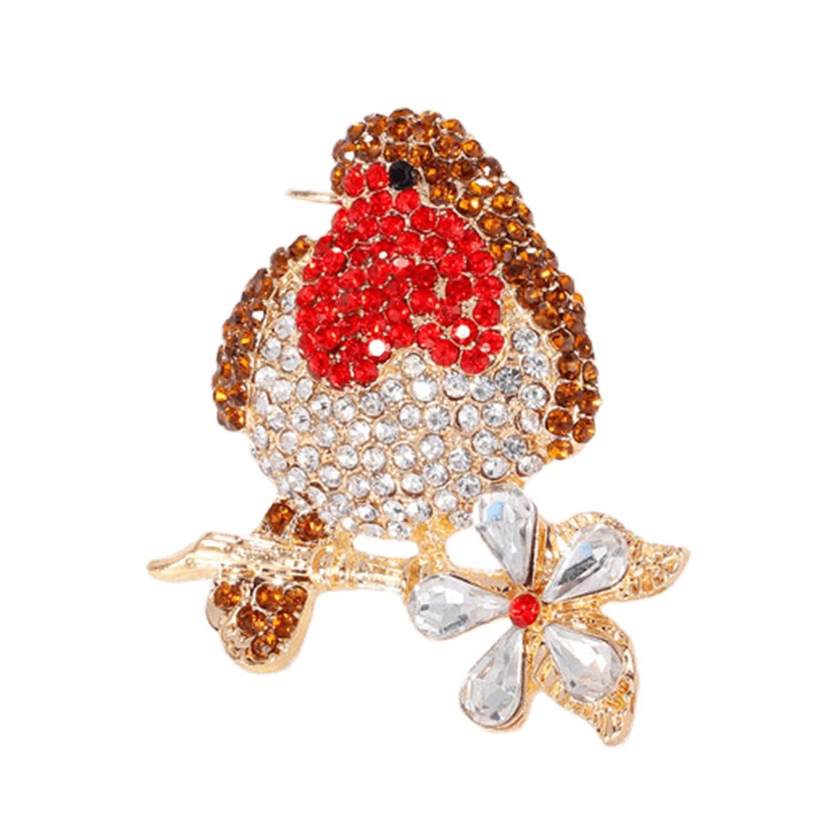 FAIRYGATE Brooch Pins Retro Crystal Rhinestone Brooches for Shirt Collar Decoration, B20 — view 5