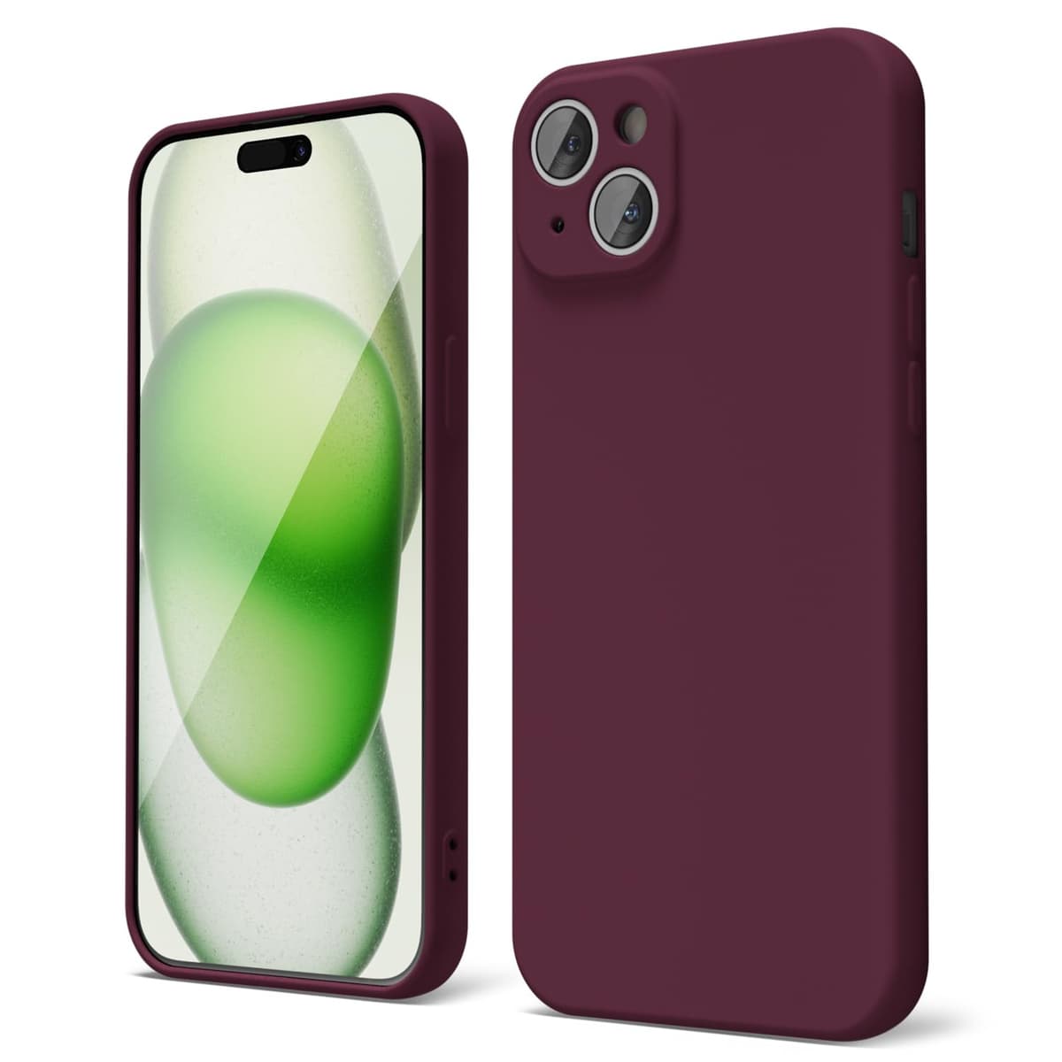 oakxco for iPhone 17 Pro Max Phone Case Liquid Silicone, Cute Thin Slim Grip Soft Rubber Gel for Women Men, Smooth Matte TPU Plain Solid Color Girly Simple Case with Camera Cover, Light Pink — view 1277