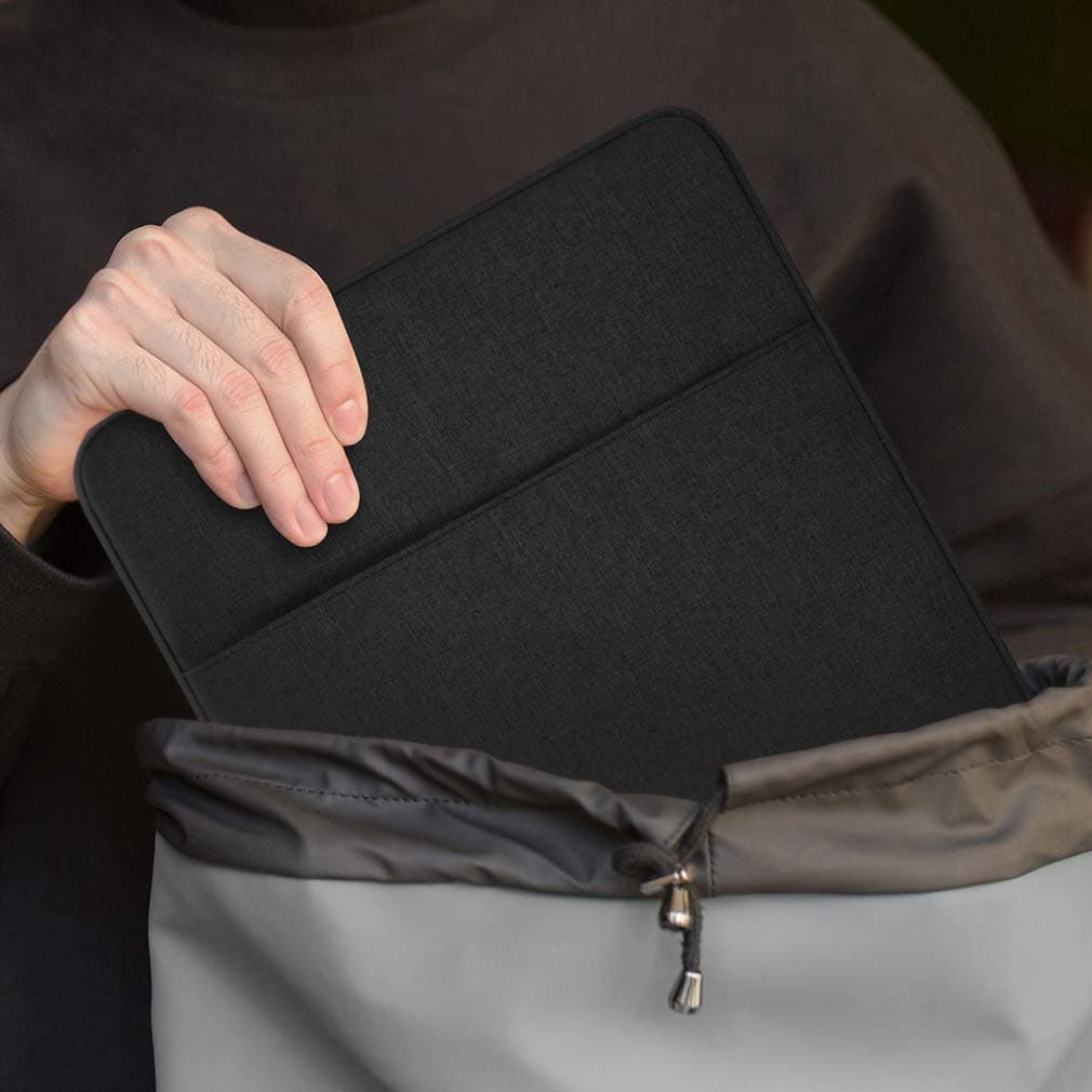 CAISON Funda para portátil de 35.6 cm, forro suave, impermeable, a prueba de golpes, para Lenovo Yaga, IdeaPad, ThinkPad, Dell Inspiron, HP Pavilion, Steam, Acer Spin, MSI, ASUS ROG, color negro — view 9