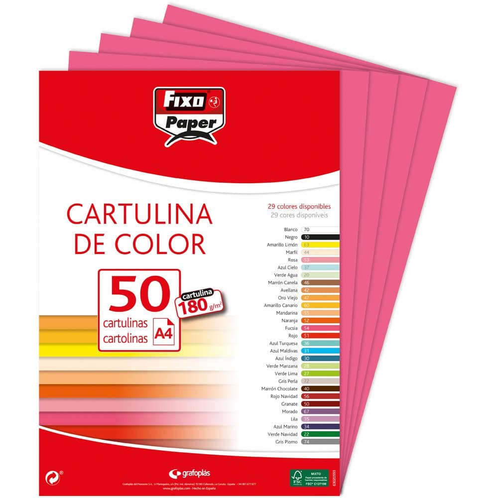 Fixo Paper 11110470 - Pack de 100 – Cartulina blanca A4, 180g — view 77