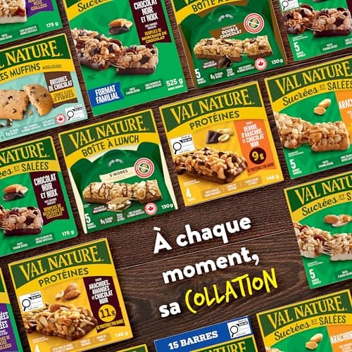 NATURE VALLEY - VALUE PACK SIZE - Fruit and Nut, Almonds, Raisins, Peanuts, Cranberries Granola Bars, Pack of 28 Bars, 980 Grams Package, Whole Grains, No Artificial Colours, No Artificial Flavours — view 7