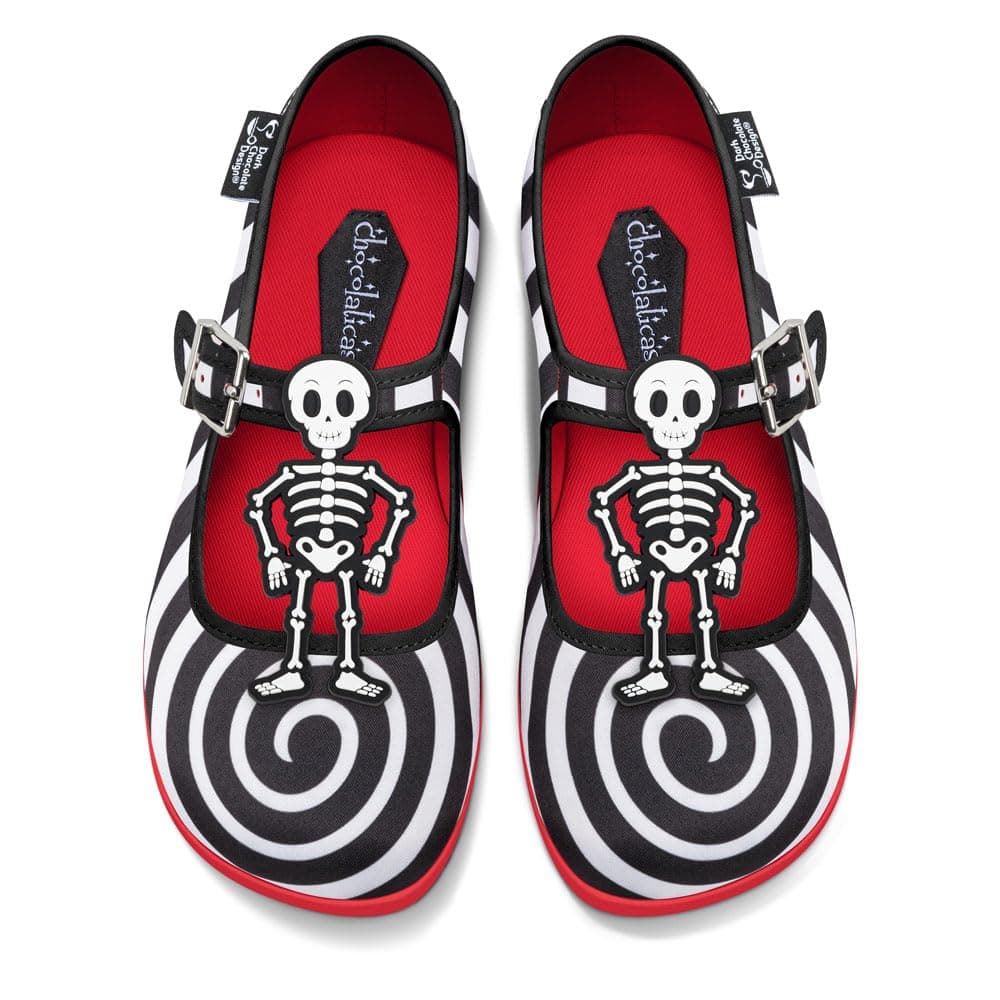Hot Chocolate Design Chocolaticas Funky Canvas Women's Mary Jane Flat Shoes — view 92