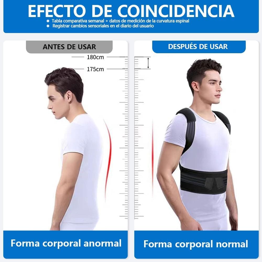 Prety Back Posture Corrector for Men and Women, Adjustable and Breathable Back Corrector – Ergonomic Support to Relieve Neck and Shoulder Pain, Invisible Back Corrector Design — view 3