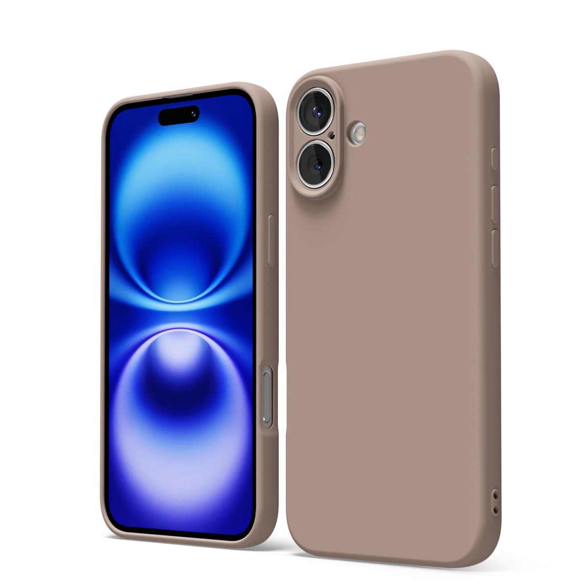 oakxco for iPhone 17 Pro Max Phone Case Liquid Silicone, Cute Thin Slim Grip Soft Rubber Gel for Women Men, Smooth Matte TPU Plain Solid Color Girly Simple Case with Camera Cover, Light Pink — view 1944