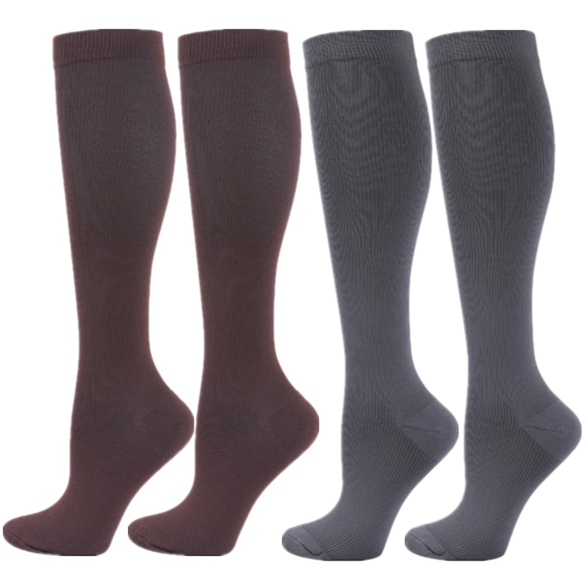 Compression Socks for Women Men, 2/3/4/6 Pairs 20-25mmHg Knee High Socks Compression Stockings for Sport, Athletic, Edema, Diabetic, Varicose Veins, Travel, Pregnancy, Nursing — view 20