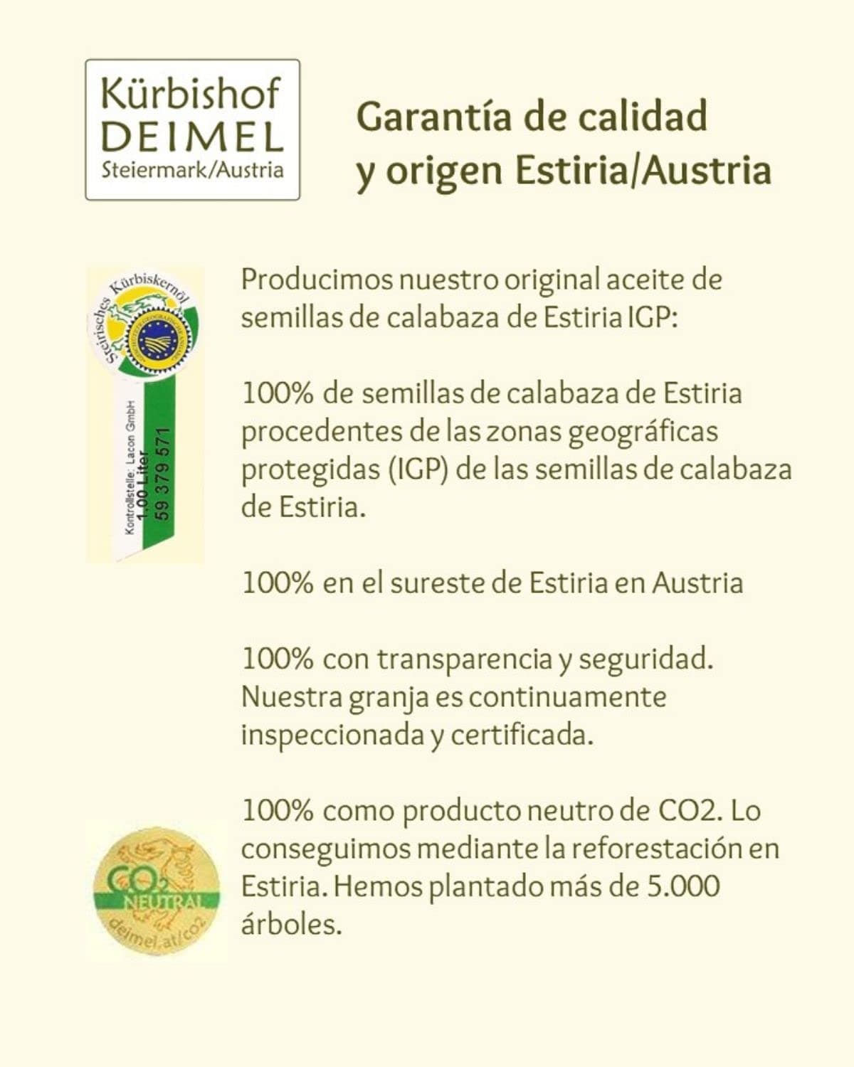 Kürbishof DEIMEL Steiermark/Austria - Oferta de ahorro 2 x 1000 ml - Aceite de semillas de calabaza - Original de Austria - Directo del productor — view 5