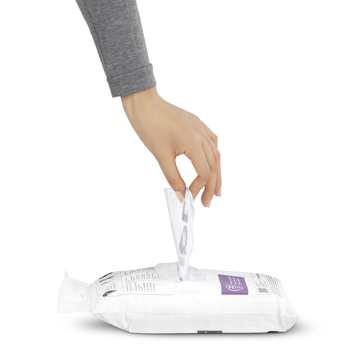 simplehuman CW0258 3 x paquete de 20 bolsas de basura a medida (60 bolsas), código H, plástico blanco — view 9