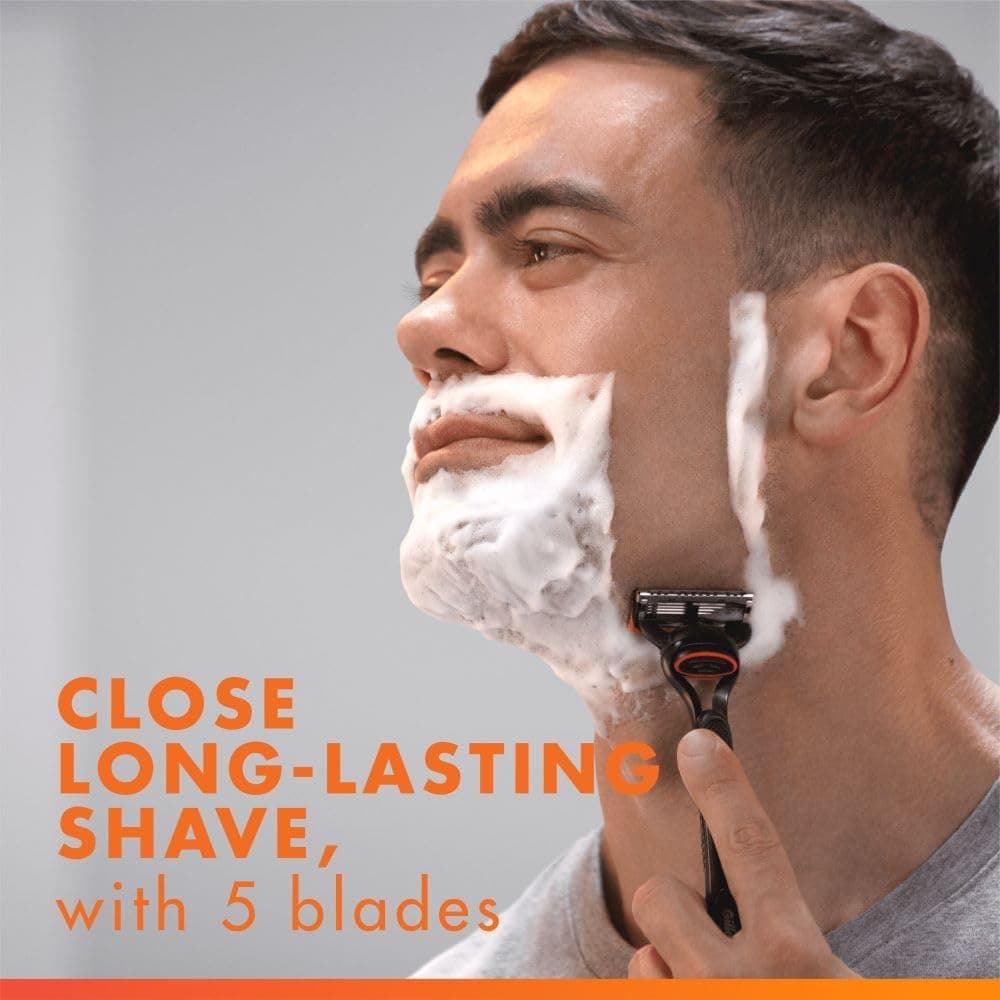 Gillette Fusion5 Razor for Men with Precision Trimmer, 1 Handle Plus 10 Blade Refills, 5-Blade System for Close, Long-Lasting Shave, Lubrastrip for Smooth Glide — view 3