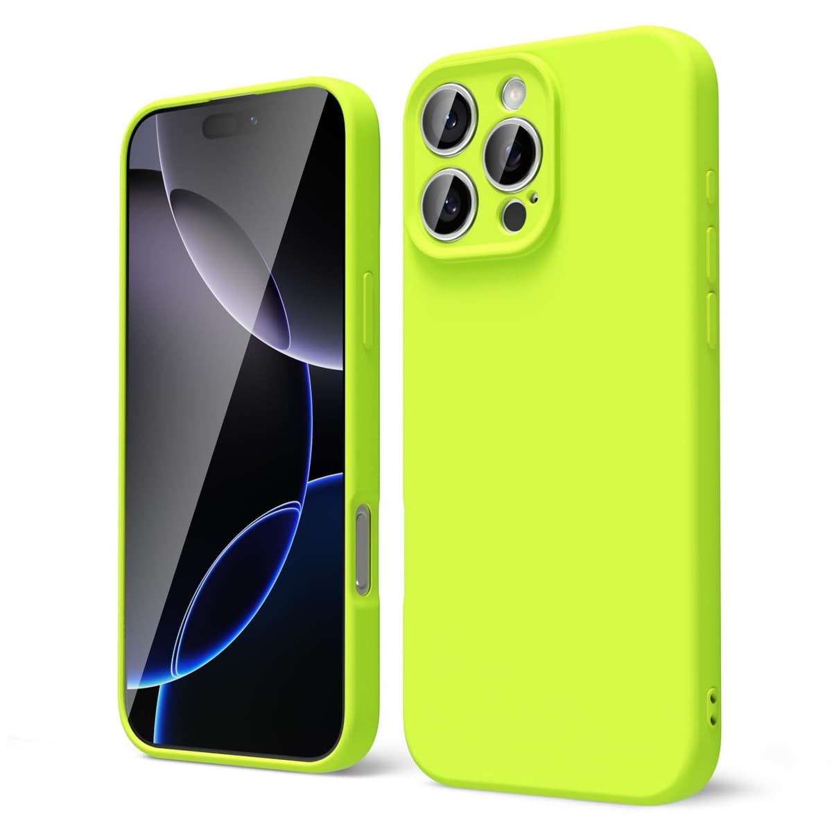 oakxco for iPhone 17 Pro Max Phone Case Liquid Silicone, Cute Thin Slim Grip Soft Rubber Gel for Women Men, Smooth Matte TPU Plain Solid Color Girly Simple Case with Camera Cover, Light Pink — view 1898