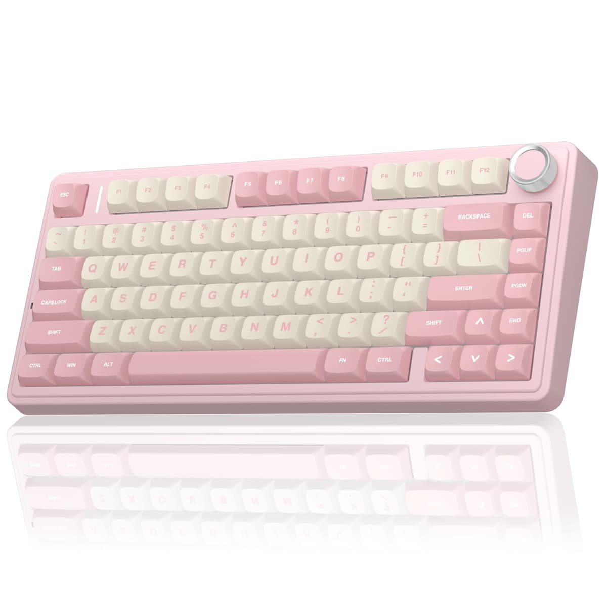 AULA F75 75% Wireless Mechanical Keyboard,2.4Ghz/Type-C/BT5.0 Gaming Keyboards,Advanced Structure,RGB Backlight,Hot Swappable Custom Keyboard for PC/Mac (Cool Black) — view 13