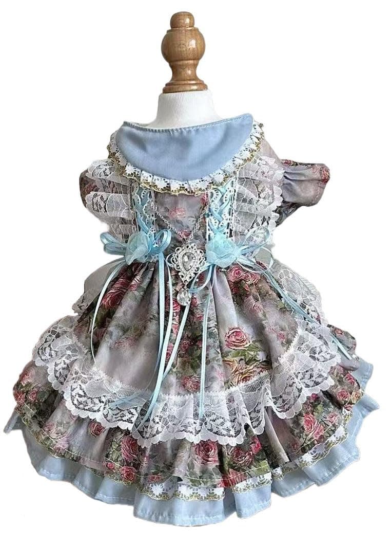 MaruPet Fashion Sweet Puppy Dog Chiffon Princess Dress for EXTRAL Small and Small Dog Pink S — view 51