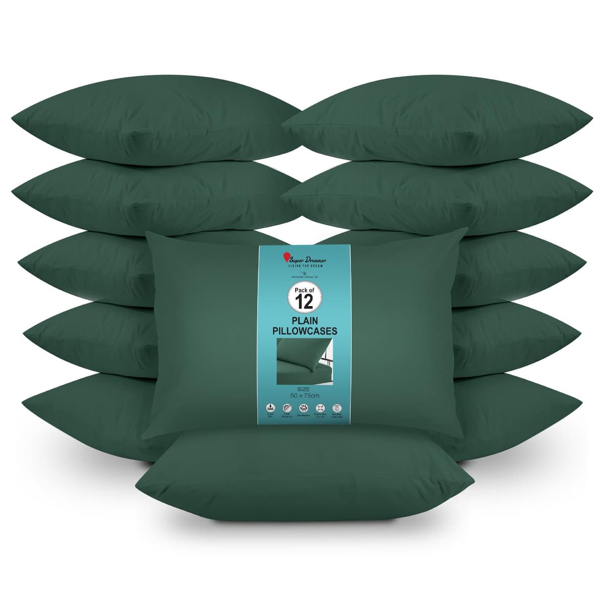 GC GAVENO CAVAILIA Fitted Sheet Single Bed (91 x 190cm) - Grey Bedding Sheets - Plain Dyed Microfiber Bed Sheets Single - (10 inch) 25cm Deep Pocket Bottom Sheet - Easycare - Wrinkle & Fade Resistant — view 71