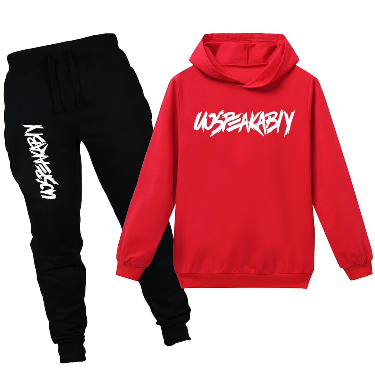amropi Chándal Niños 2 Piezas Set Sudadera con Capucha y Pantalones Deportivo Jogging Conjunto Ropa 2-15 años