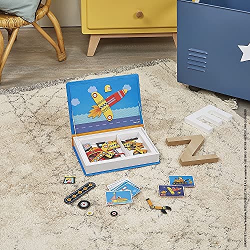 Janod • Racers Magneti’Book • 3 to 8 Years • Educational Magnetic Games Toy for Kids Toddler Children • J02715 19 x 4 x 26 cm / 7.5 x 1.6 x 10.2 in. — view 2