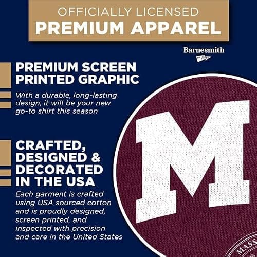 Barnesmith MIT Short-Sleeve T-Shirt, Heritage, Maroon, Medium — view 2