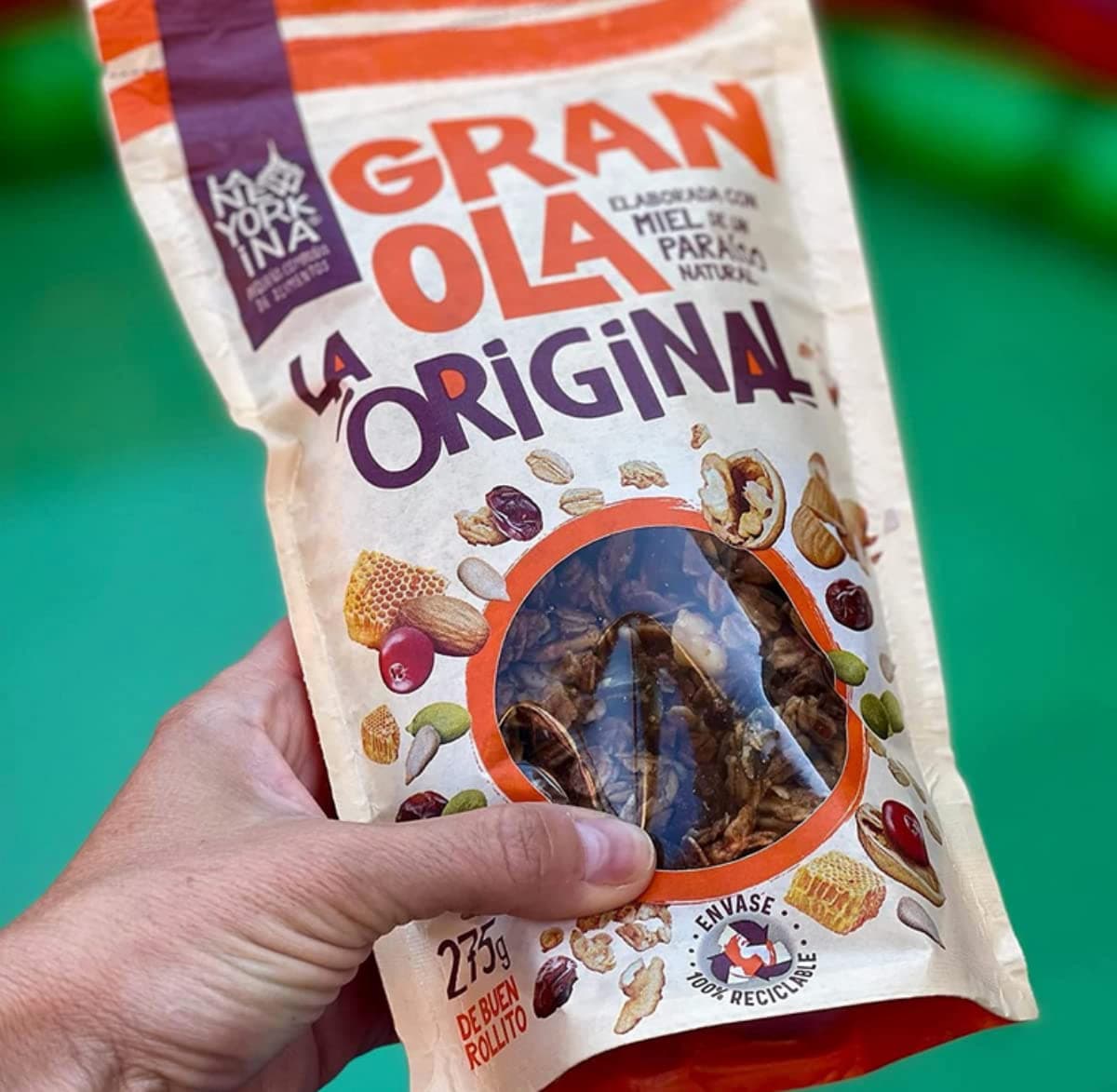 La Newyorkina Granola Original 275g Con Miel de España, Frutos Secos y Aceite de Oliva Virgen Extra — view 4