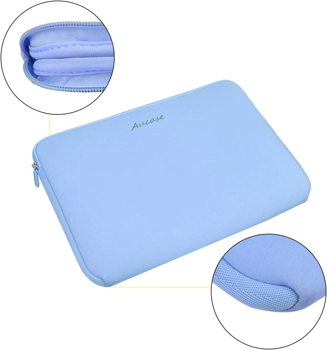 Aucase Laptop Case Sleeve 13.3 14 Inch, Thickest Lightest Water Resistant Neoprene Protective Laptop Bag for Men and Women, Compatible with MacBook 15.3''/ Air 15'' M3 M2, Chromebook — view 6