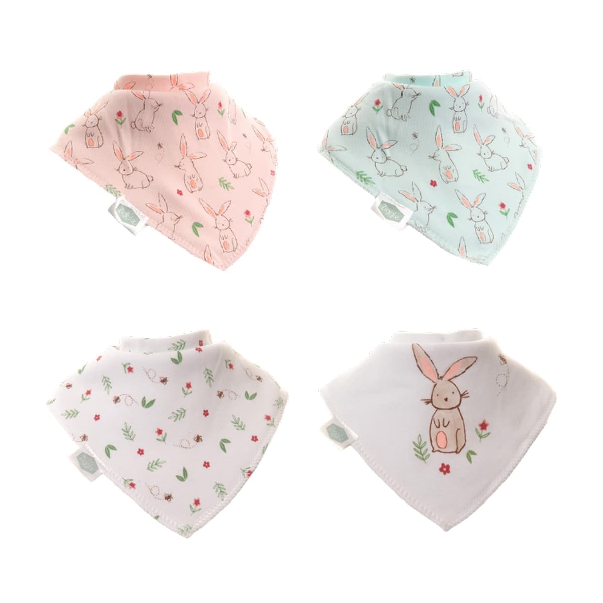 Bandana Dribble Bibs - Cotton Front Baby Bibs Newborn to 24 Months - Newborn Baby Gifts - Bibs For Comfortable Kids