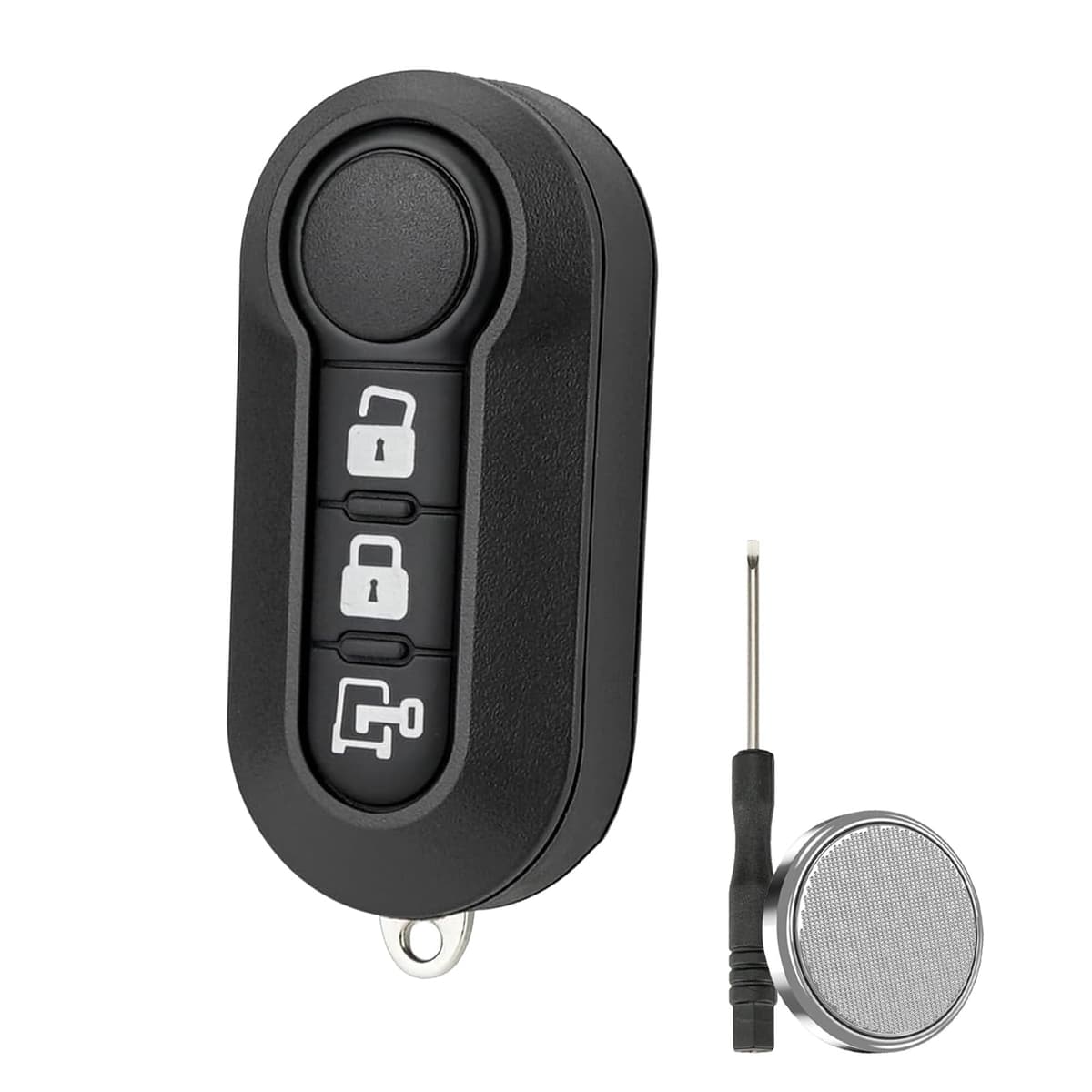 3 Button Key Fob Case for Peugeot Boxer Citroen Relay Jumper Fiat Ducato Iveco Daily,Key Shell for Fiat 500 Punto Panda Doblo Vauxhall Combo Citroen Nemo Ford Ka with Battery CR2032