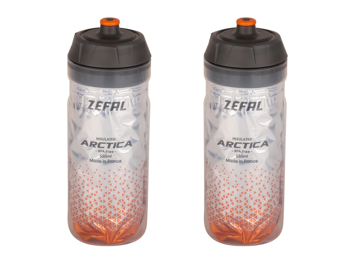 ZEFAL Pack Arctica 75 - Lote de 2 bidones 750 ml para bicicleta, botella de bicicleta isotérmica - Inodoro e impermeable, botella deportiva sin BPA - Plata/Negro, 2 x 750ml — view 8