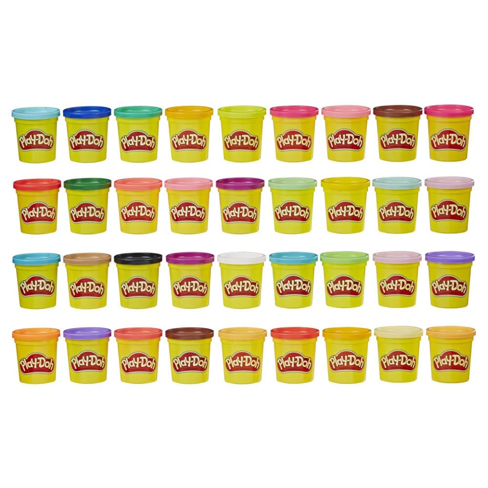Play-Doh Pack de 20 Botes de Plastilina No Tóxica, Surtido de Colores, Manualidades y Actividades Creativas, Niños y Niñas de 2 Años o Más — view 9