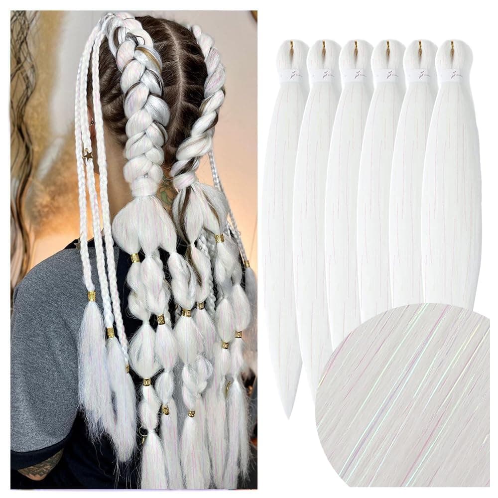 YDDM Capelli Per Treccine Africane Azul Extension Treccine Texture Yaki Easy Install per Principianti 26 Pollici 3 Pezzi Capelli Leggeri e Naturali per Box Braids, Twist e Crochet — view 87
