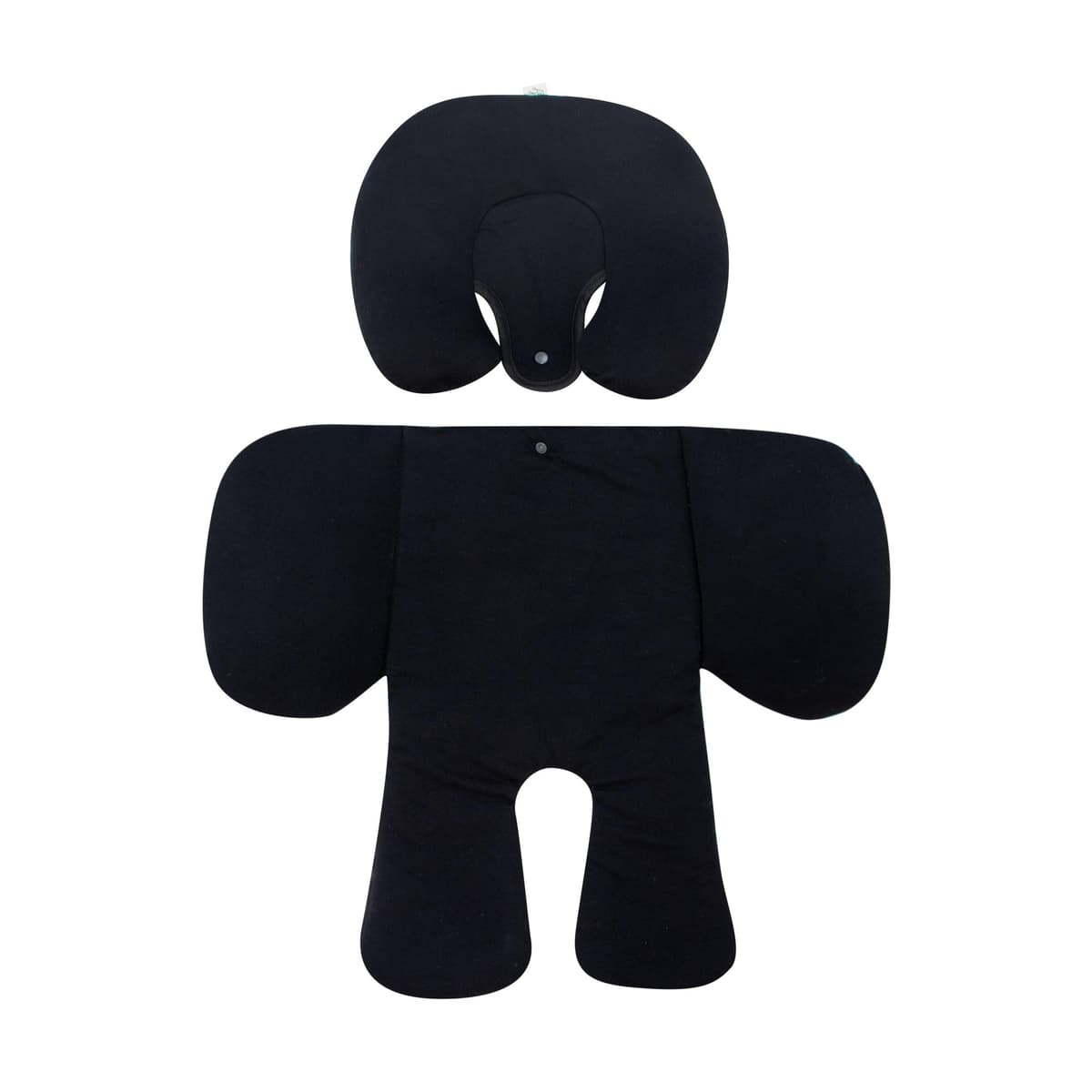 JYOKO Kids Reductor Universal Bebé 2 Piezas, Algodón Orgánico, para Cochecito Y Silla De Coche Grupo 0, Hecho En Barcelona – Soporte De Cabeza Y Cuerpo – Black Series — view 5