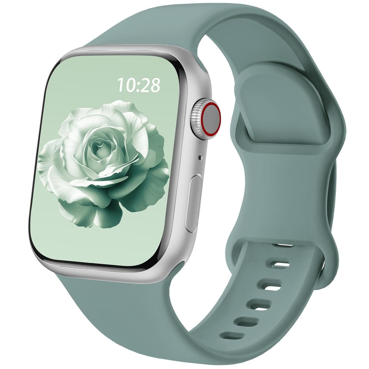 Patented Upgraded Silicone Strap Compatible with Apple Watch Straps 38mm 40mm 41mm 42mm(Series 10) for Women Men,Soft and Breathable Sport Watch Bands for iWatch Series 10 9 8 7 6 5 4 3 2 1 SE — view 34