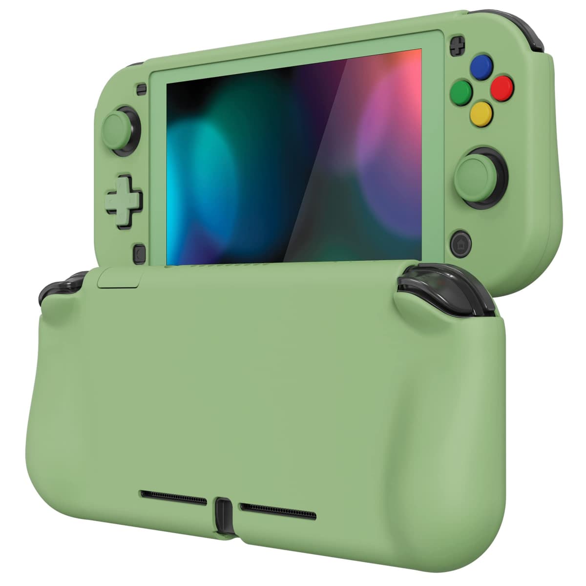 playvital ZealProtect Protective Case for Nintendo Switch Lite, Hard Shell Grip Cover for Nintendo Switch Lite w/Screen Protector & Thumb Grip Caps & Button Caps - Antique Yellow — view 52