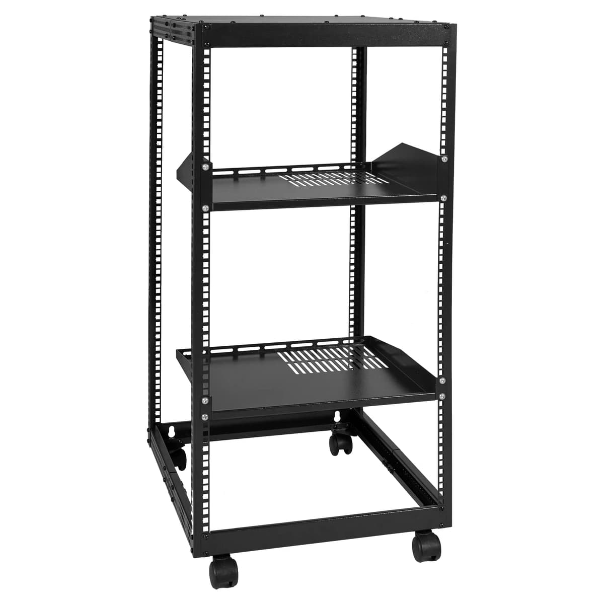 VEVOR Rack de Servidor de Marco Abierto de 15U, Profundidad Ajustable de 23"-40", Rack de Servidor de Red, 4 Postes con Ruedas, sostiene Todos Sus Equipos de TI de Red Módem enrutador de Engranaje — view 11