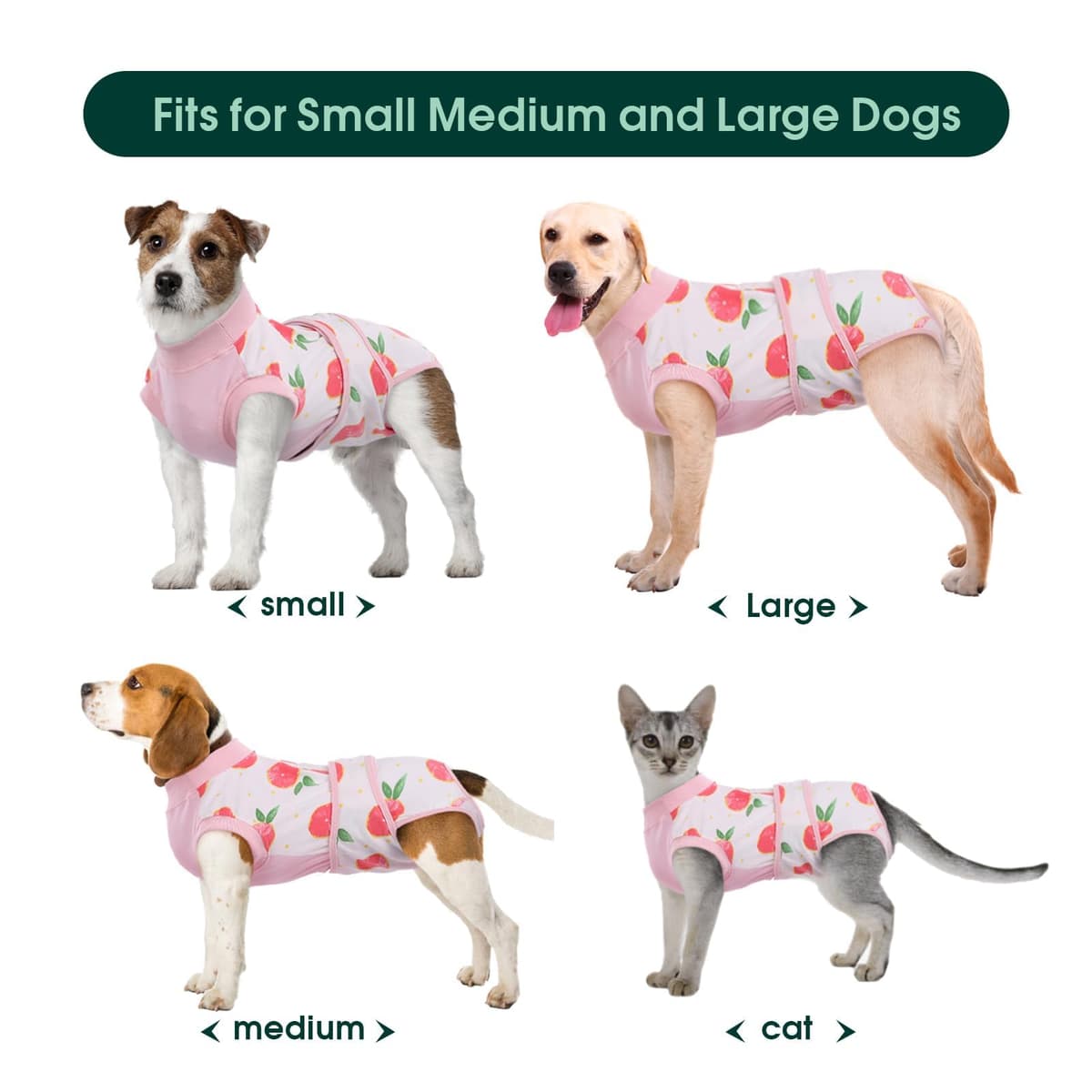 Kuoser Dog Recovery Suit Female, Dog Onesie for Surgery, Female Spay and Male Neuter Onesie for Post-Op Care, Prevent Licking Puppy Onesies — view 6