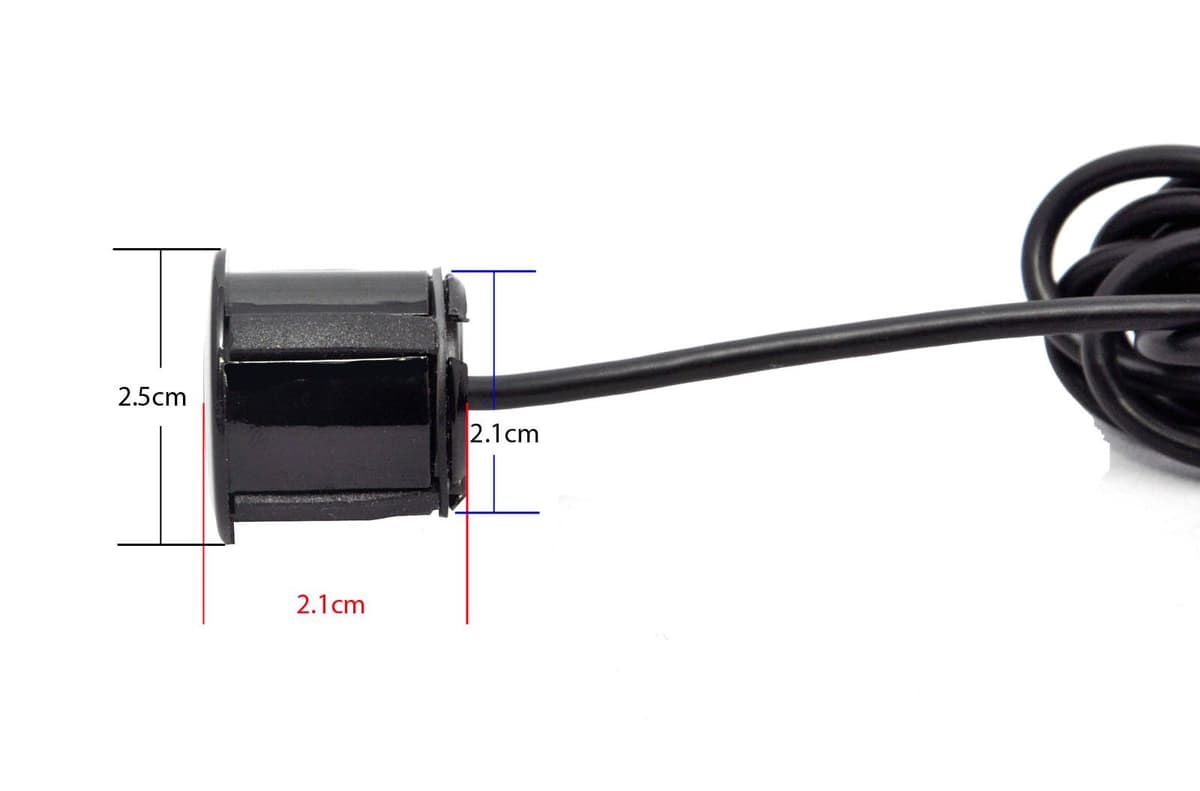 SB397 Parking Reverse Sensors Audio Buzzer Alarm Canbus Kit, Black, Set of 4 — view 4