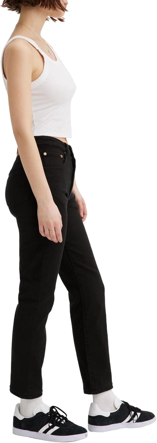 Levi's Women's 501 Crop Jeans 28W / 26L Black Sprout — view 4